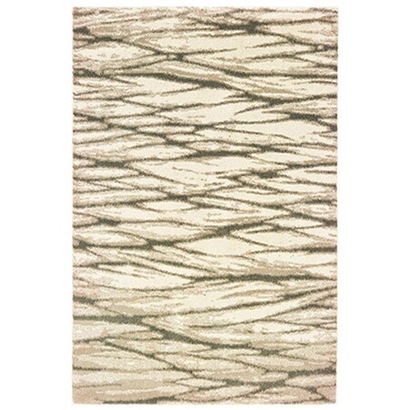 Oriental Weavers 9 ft. 10 in. x 12 ft. 10 in. Carson Rectangular Area Rug Ivory C9671C300390ST